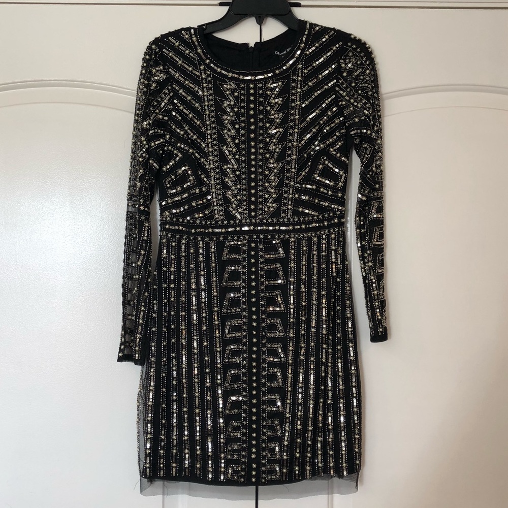 Full beaded Gianni Bini mini dress